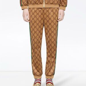GG Supreme Print Cotton Blend Sweat Pants XS xsmall Jacquard